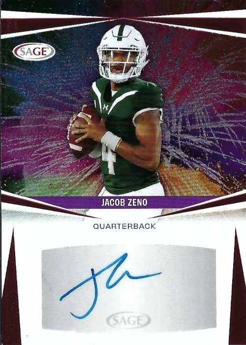 Signed item for Autograph #252 – Jacob Zeno – University of Alabama Birmingham – NCAA
