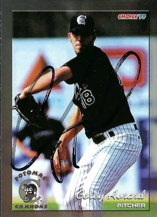 Signed item for Autograph #254 – Corey Avrard – Potomac Cannons – MiLB