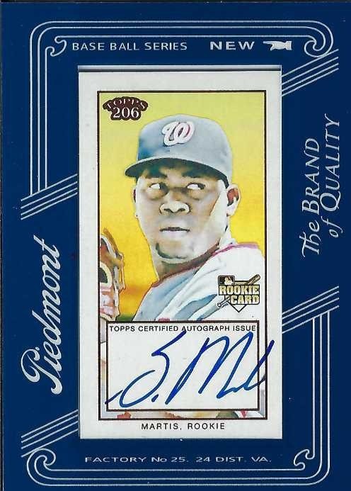 Signed item for Autograph #258 – Shairon Martis – Washington Nationals – MLB