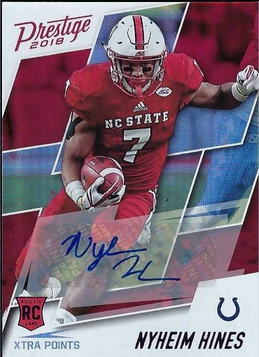 Signed item for Autograph #259 – Nyheim Hines – North Carolina State University – NCAA