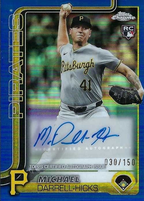 Signed item for Autograph #260 – Michael Darrell-Hicks – Pittsburgh Pirates – MLB