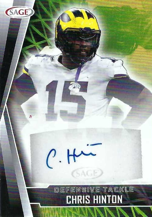 Signed item for Autograph #264 – Chris Hinton Jr – University of Michigan – NCAA
