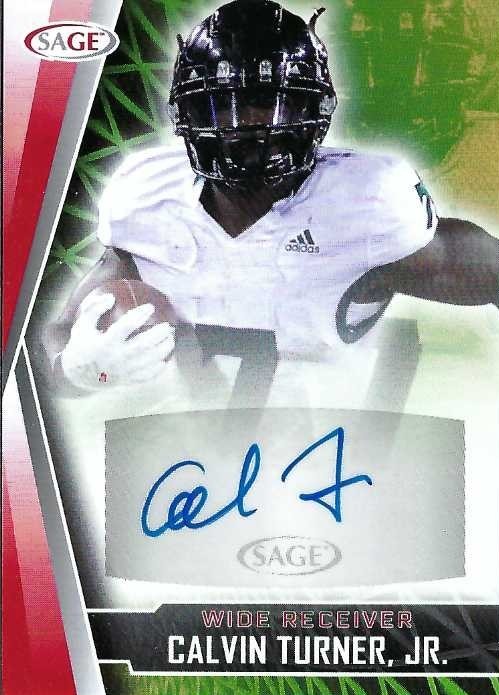 Signed item for Autograph #265 – Calvin Turner Jr – University of Hawaii – NCAA