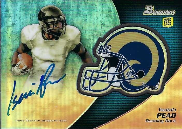 Signed item for Autograph #285 – Isaiah Pead – St Louis Rams – NFL