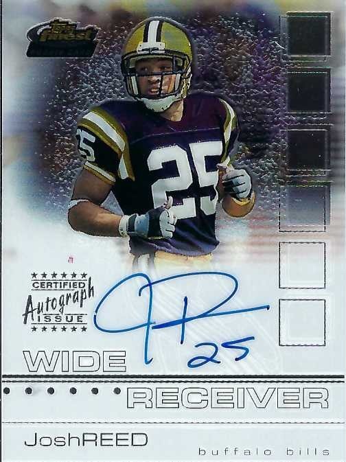 Signed item for Autograph #297 – Josh Reed – Buffalo Bills – NFL