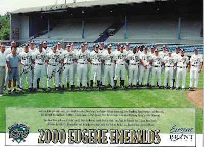 Signed item for Autograph #30, 31 & 32 – Sammy Cooper & Scott Tranchina – Eugene Emeralds – MiLB