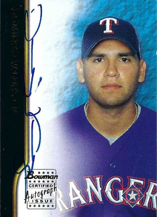 Signed item for Autograph #301 – Domingo Valdez – Texas Rangers – MiLB