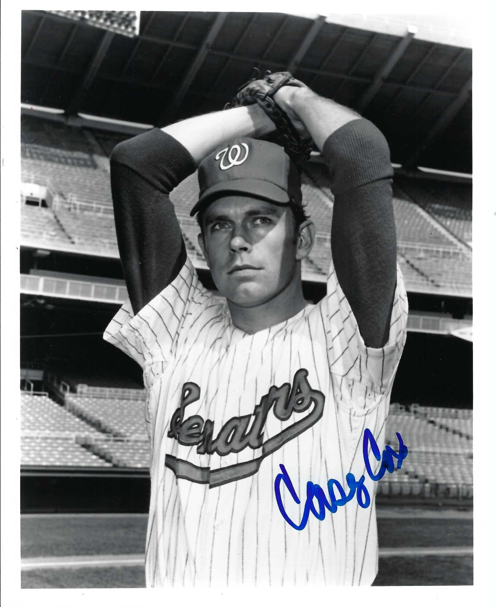 Signed item for Autograph #302 – Casey Cox – Washington Senators – MLB