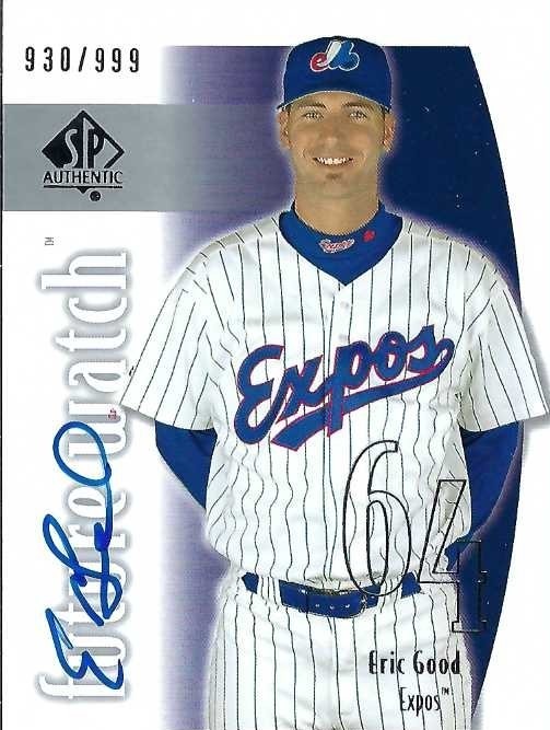 Signed item for Autograph #309 – Eric Good – Montreal Expos – MiLB