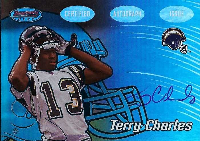 Signed item for Autograph #312 – Terry Charles – San Diego Chargers – NFL