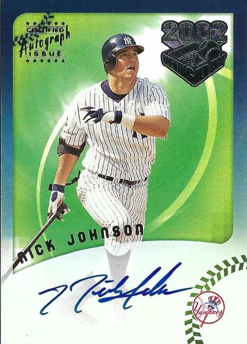 Signed item for Autograph #319 – Nick Johnson – New York Yankees – MLB