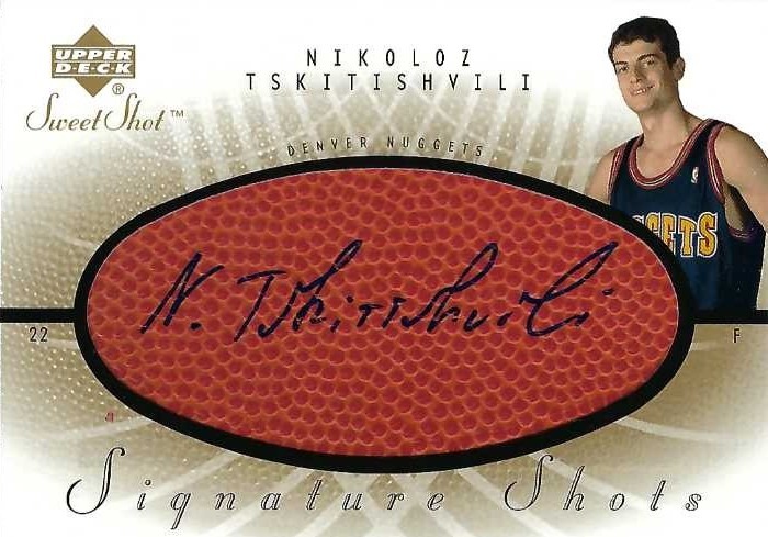 Signed item for Autograph #321 – Nikoloz Tskitishvili – Denver Nuggets – NBA