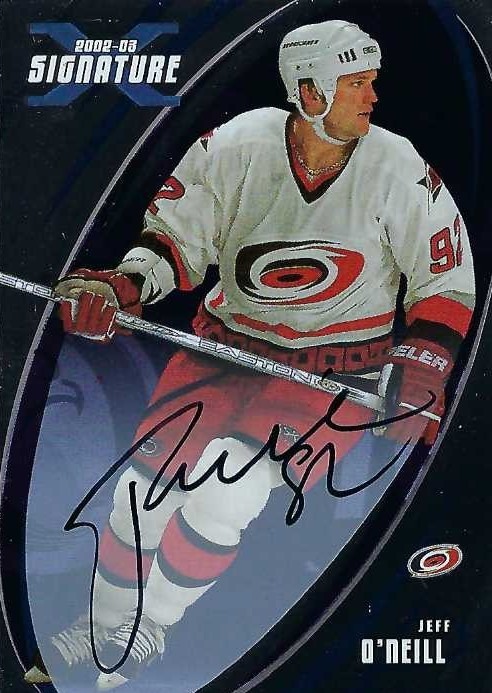Signed item for Autograph #322 – Jeff O’Neill – Carolina Hurricanes – NHL