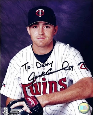 Signed item for Autograph #33 & 34 – Jack Cressend – Minnesota Twins – MLB