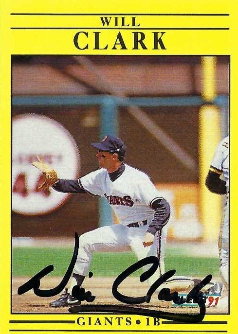 Signed item for Autograph #330 – Will Clark – San Francisco Giants – MLB