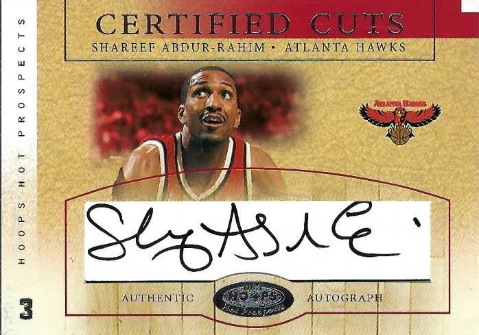 Signed item for Autograph #334 – Shareef Abdur-Rahim – Atlanta Hawks – NBA