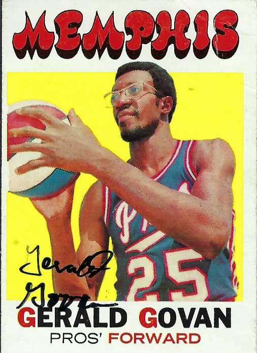 Signed item for Autograph #355 & 356 – Gerald Govan – Memphis Pros – ABA 4-29-2026