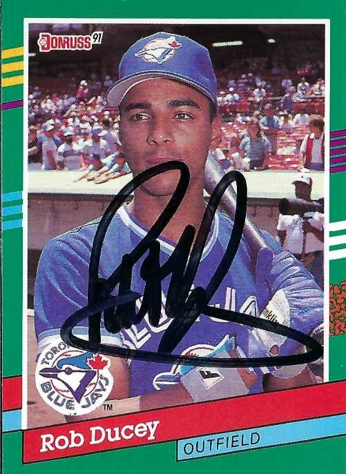Signed item for Autograph #372 – Rob Ducey – Toronto Blue Jays – MLB