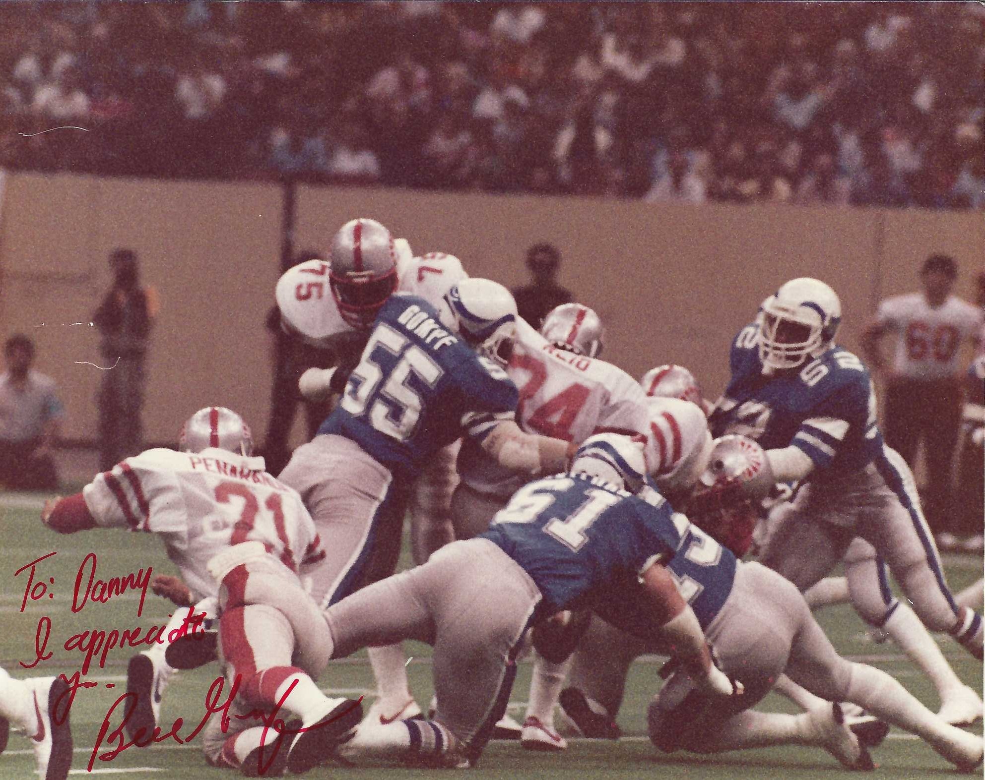 Signed item for Autograph #378 – Bill Gompf – New Orleans Breakers – USFL