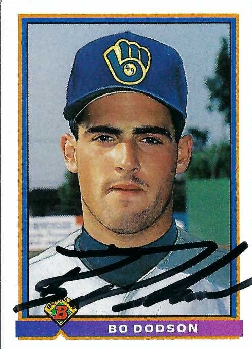 Signed item for Autograph #379 – Bo Dodson – Milwaukee Brewers – MiLB