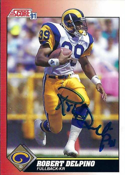 Signed item for Autograph #385 – Robert Delpino – Los Angeles Rams – NFL