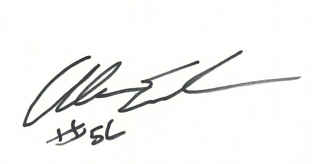 Signed item for Autograph #388 – Alan Embree – Cleveland Indians – MLB