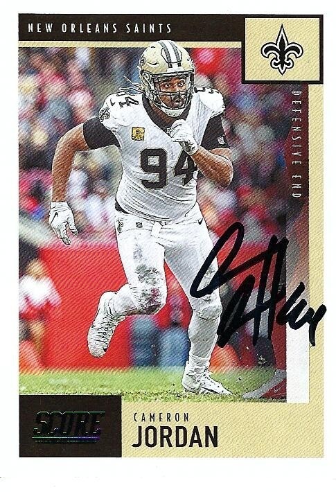 Signed item for Autograph #396 & #397 – Cameron Jordan – New Orleans Saints – NFL