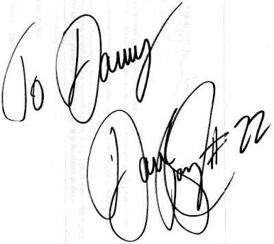 Signed item for Autograph #5 – NHL defenseman Dan Boyle – Tampa Bay Lightning
