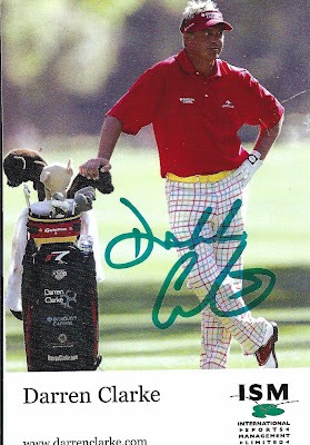 Signed item for Autograph #55 – Darren Clarke – Golfer – PGA