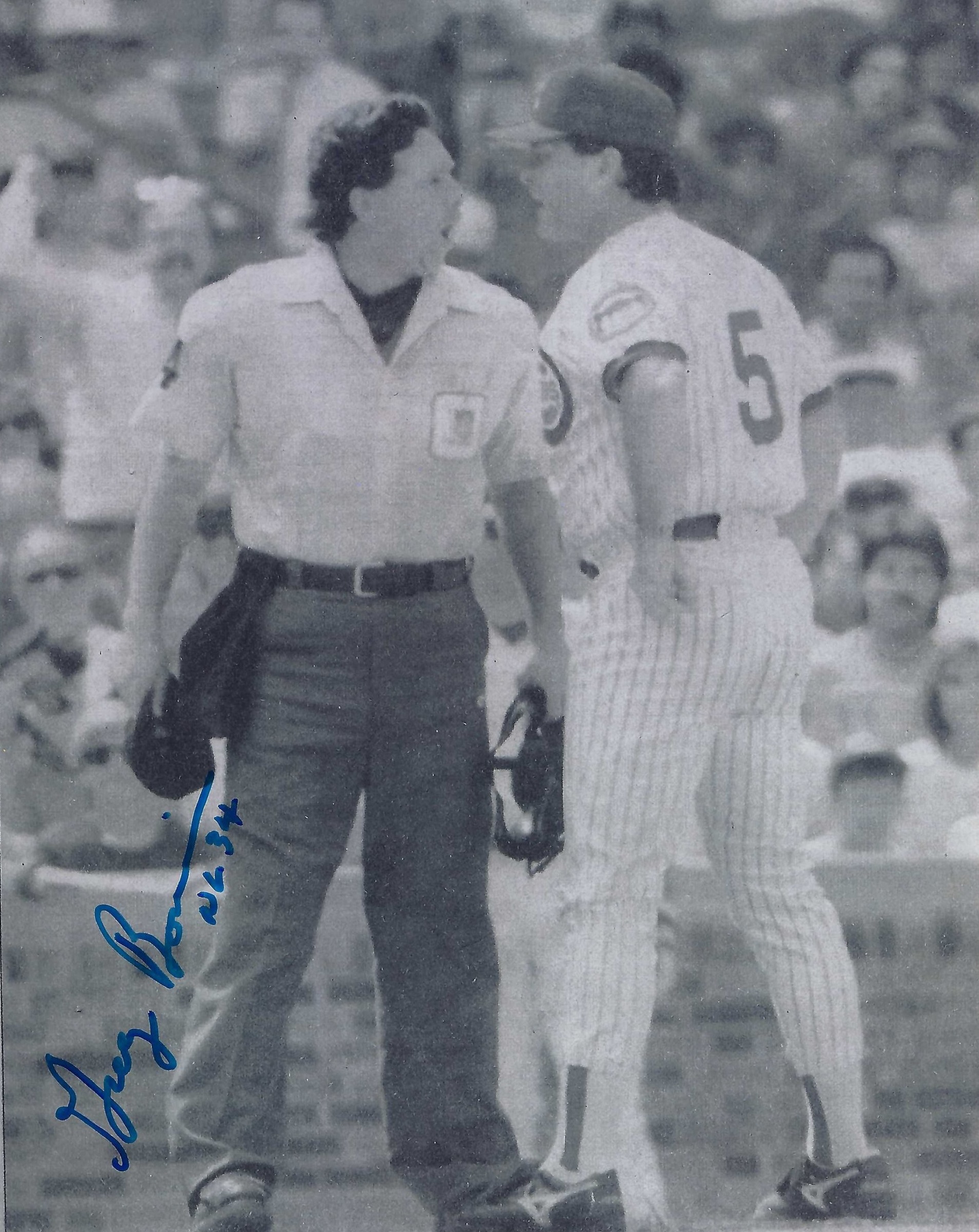 Signed item for Autograph #75 – Greg Bonin – MLB Umpire