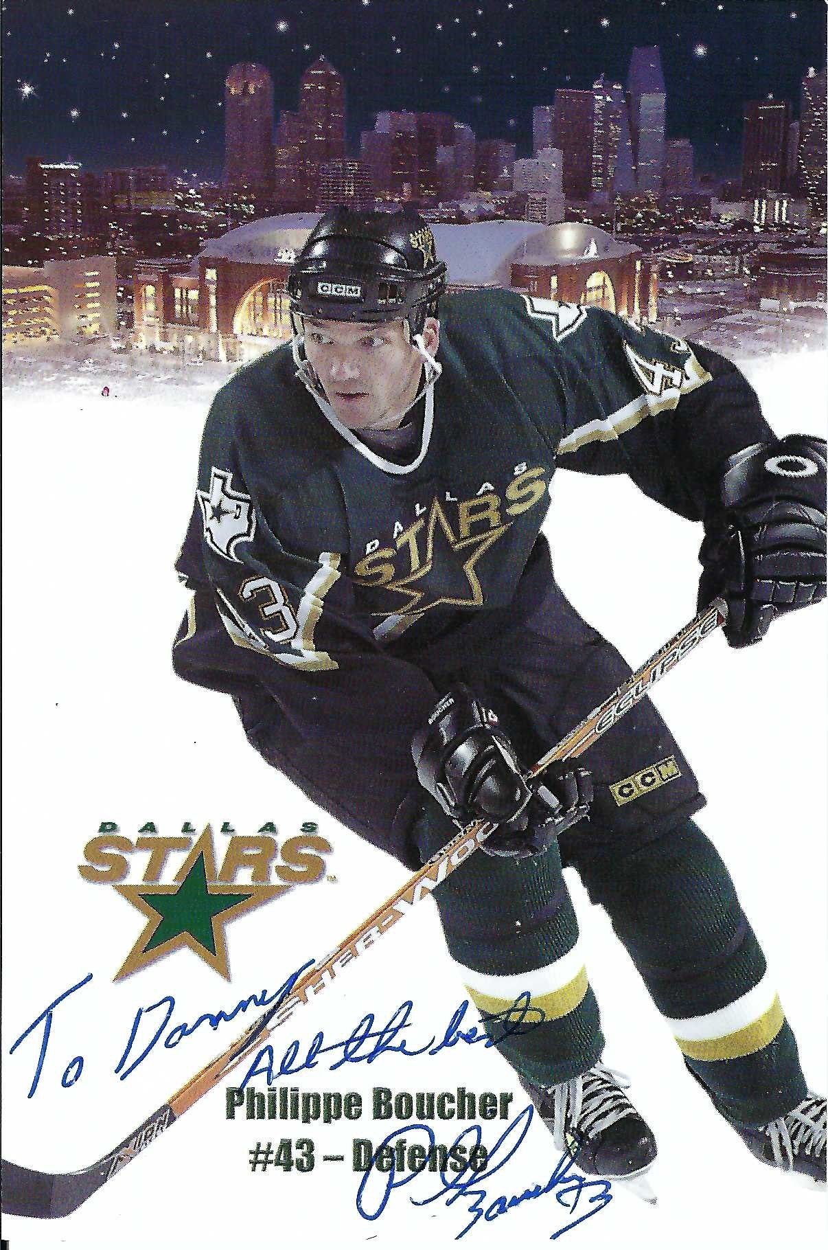Signed item for Autograph #80 – Philippe Boucher – Dallas Stars – NHL