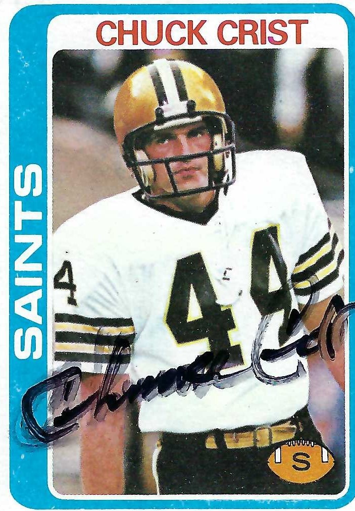 Signed item for Autograph #90 – Chuck Crist – New Orleans Saints – NFL