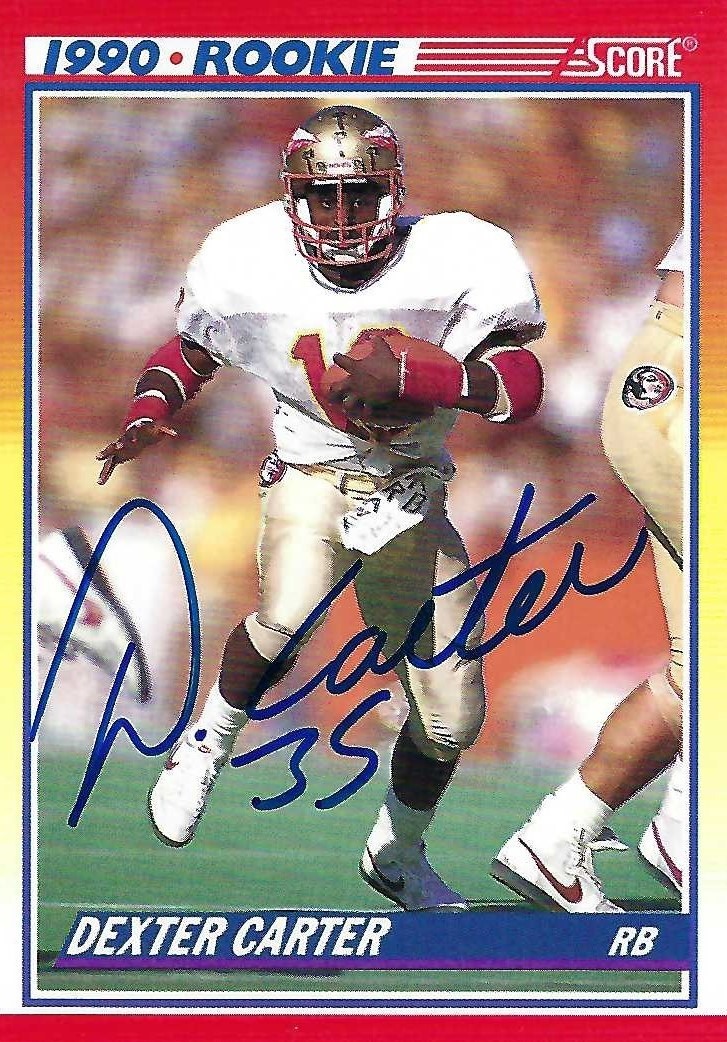 Signed item for Autograph #91 – Dexter Carter – San Francisco 49ers – NFL