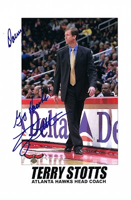 Signed item for Autographs #20 & 21 – Terry Stotts – Atlanta Hawks – NBA