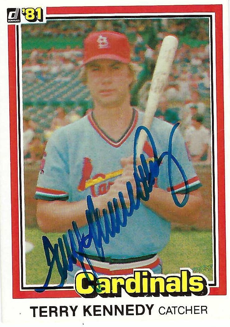 Signed item for Autographs #200 & 201 – Terry Kennedy – St Louis Cardinals & San Diego Padres – MLB