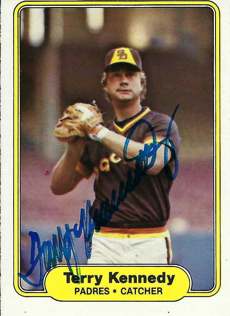 Signed item for Autographs #200 & 201 – Terry Kennedy – St Louis Cardinals & San Diego Padres – MLB