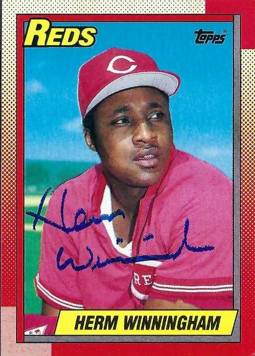 Signed item for Autographs #267, 268, 269 & 270 – Herm Winningham – MLB