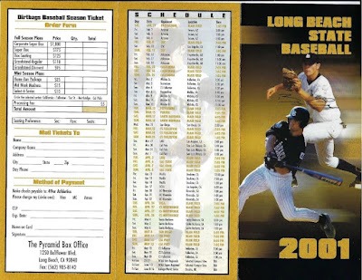 Signed item for Autographs #36 & 37 – Bobby Crosby – Long Beach State – NCAA
