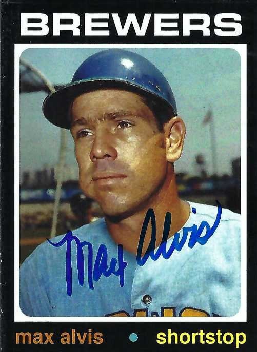 Signed item for Autographs #362, 363 & 364 – Max Alvis – Cleveland Indians – MLB