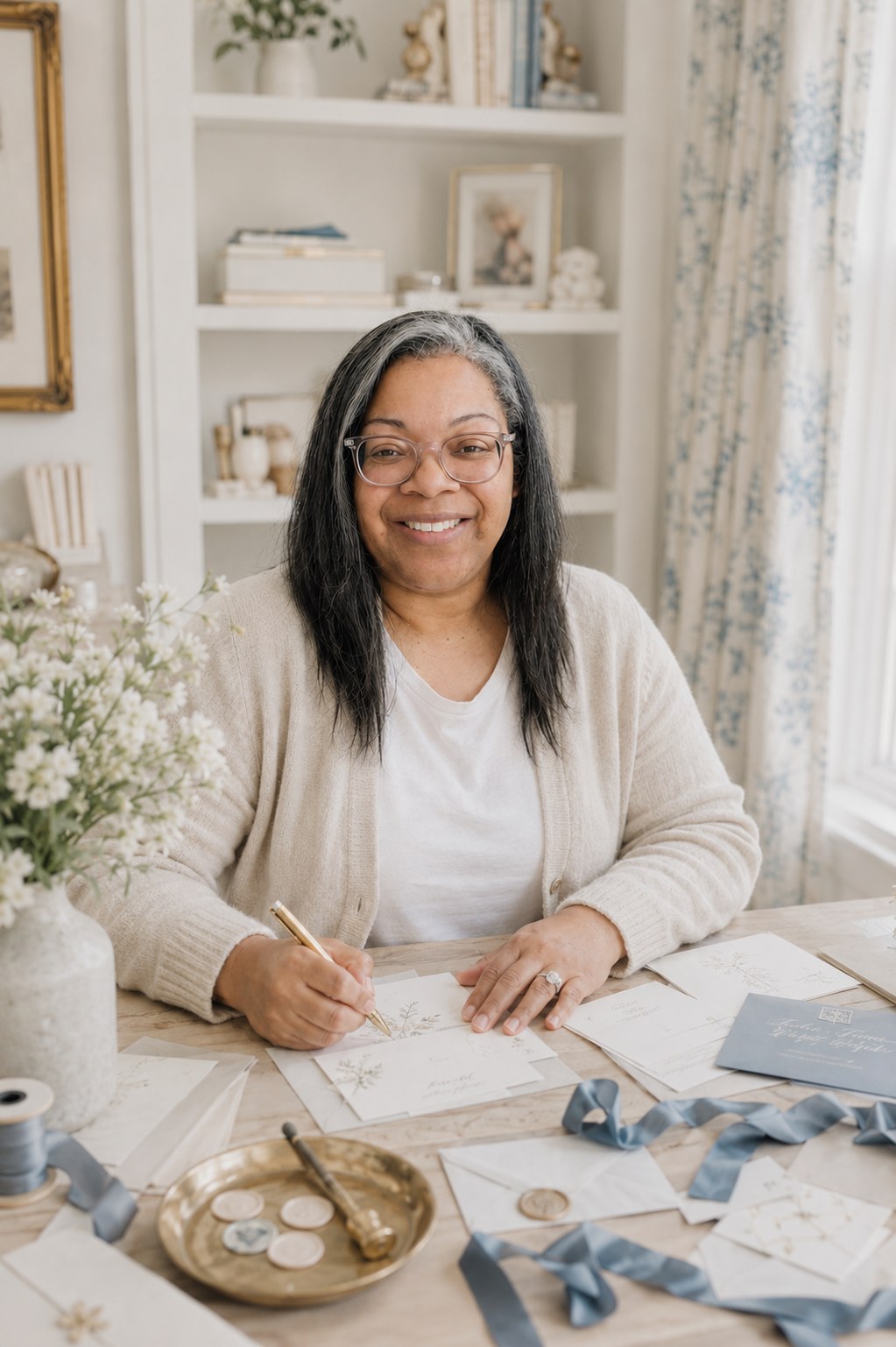 Lander, founder of Melander Taylor Composes