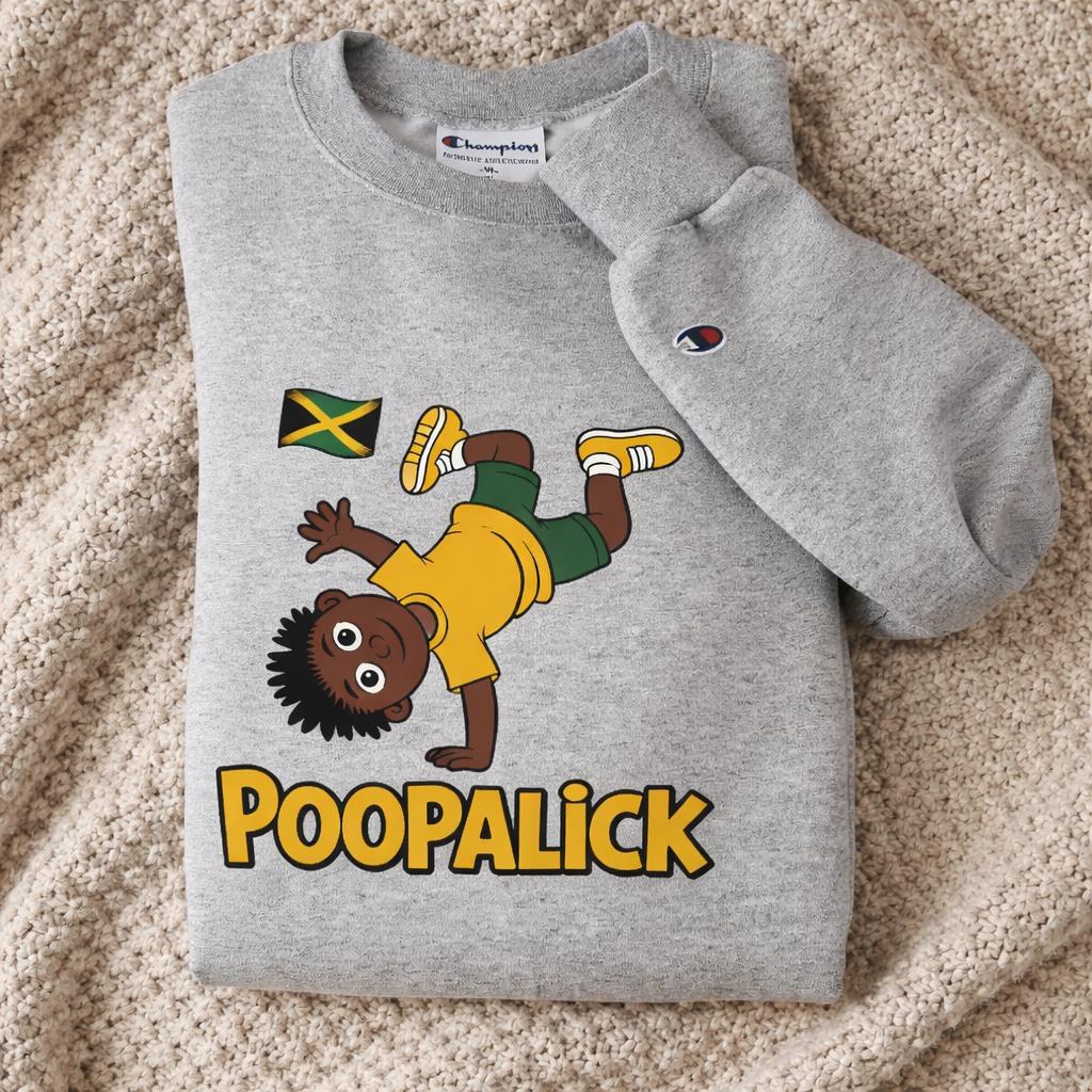 Jamaica Flag Cartwheel Sweatshirt, view 4