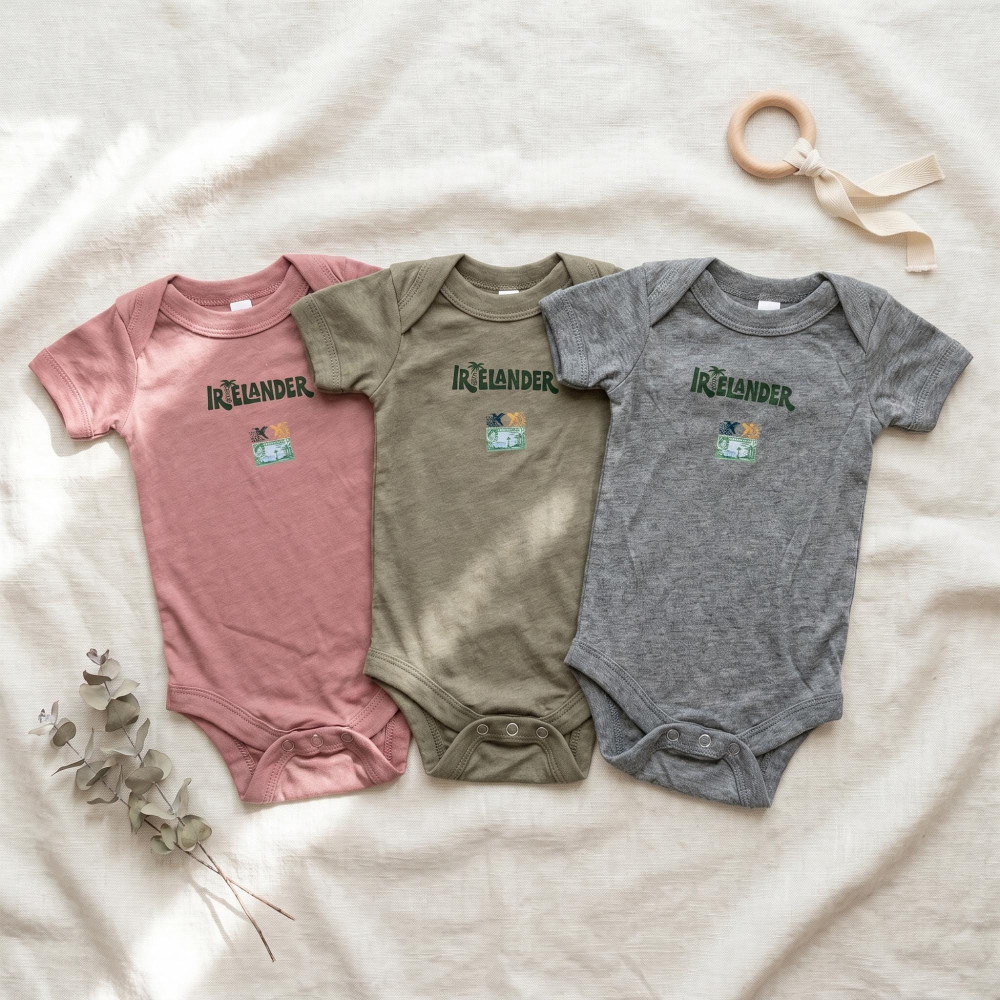 Jamaica Hummingbird Baby Bodysuit, Cultural Baby Clothes, Whimsical Design
