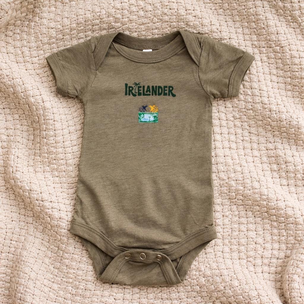 Jamaica Hummingbird Baby Bodysuit, Cultural Baby Clothes, Whimsical Design, view 4