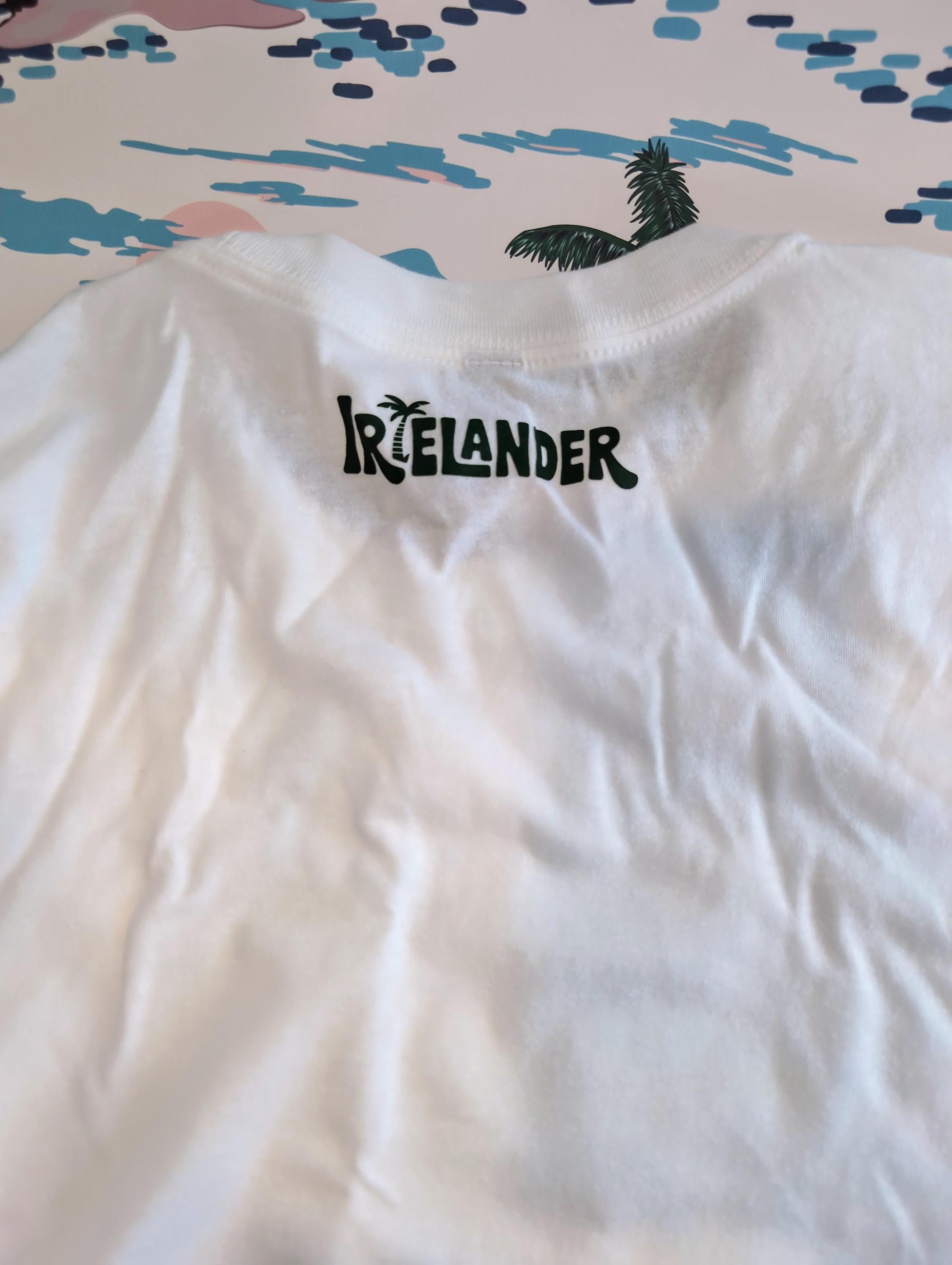 Mek we Labrish Jamaica Patois T-Shirt, Coconut Palm Tree Graphic Tee, view 2