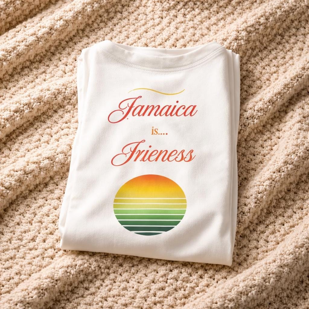 Jamaica Is Irieness Patois Vacation T-Shirt, Jamaican Vacation Top, Travel Souvenir Gift, view 5