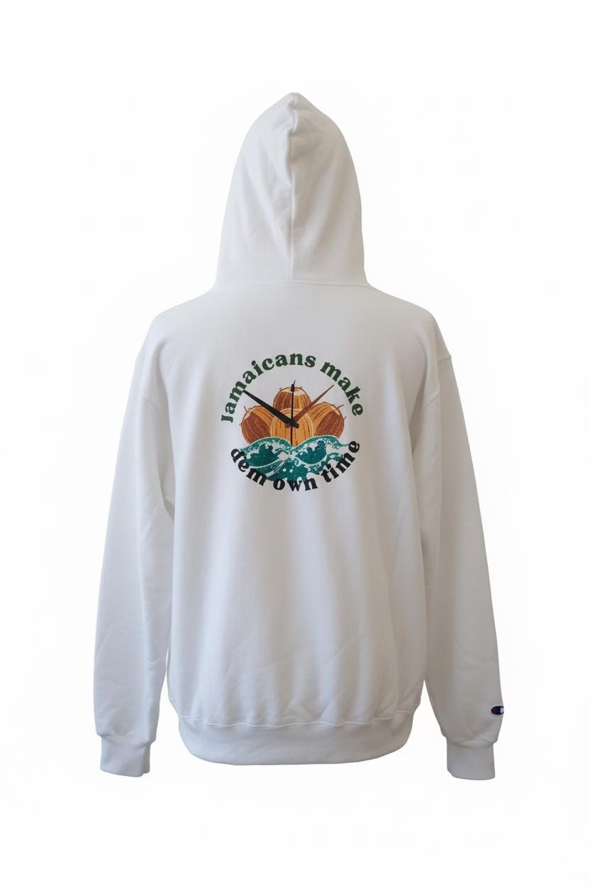 Jamaican Hoodie, Jamaican Graphic Art Hooded Sweatshirt, Jamaica Vacation Pullover, Caribbean Travel Gift Souvenir, view 3