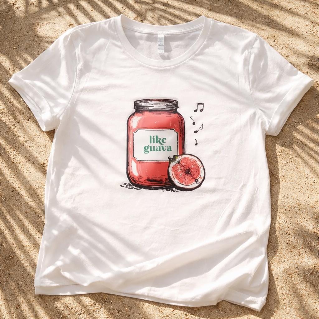 Jamaican Shirt, Guava Jelly Tee, Reggae Song Design, Travel Gift Souvenir, Caribbean Vacation Top, view 5