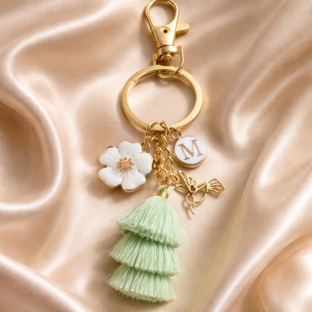 Customized Jamaican Keychain with Charms, view 6