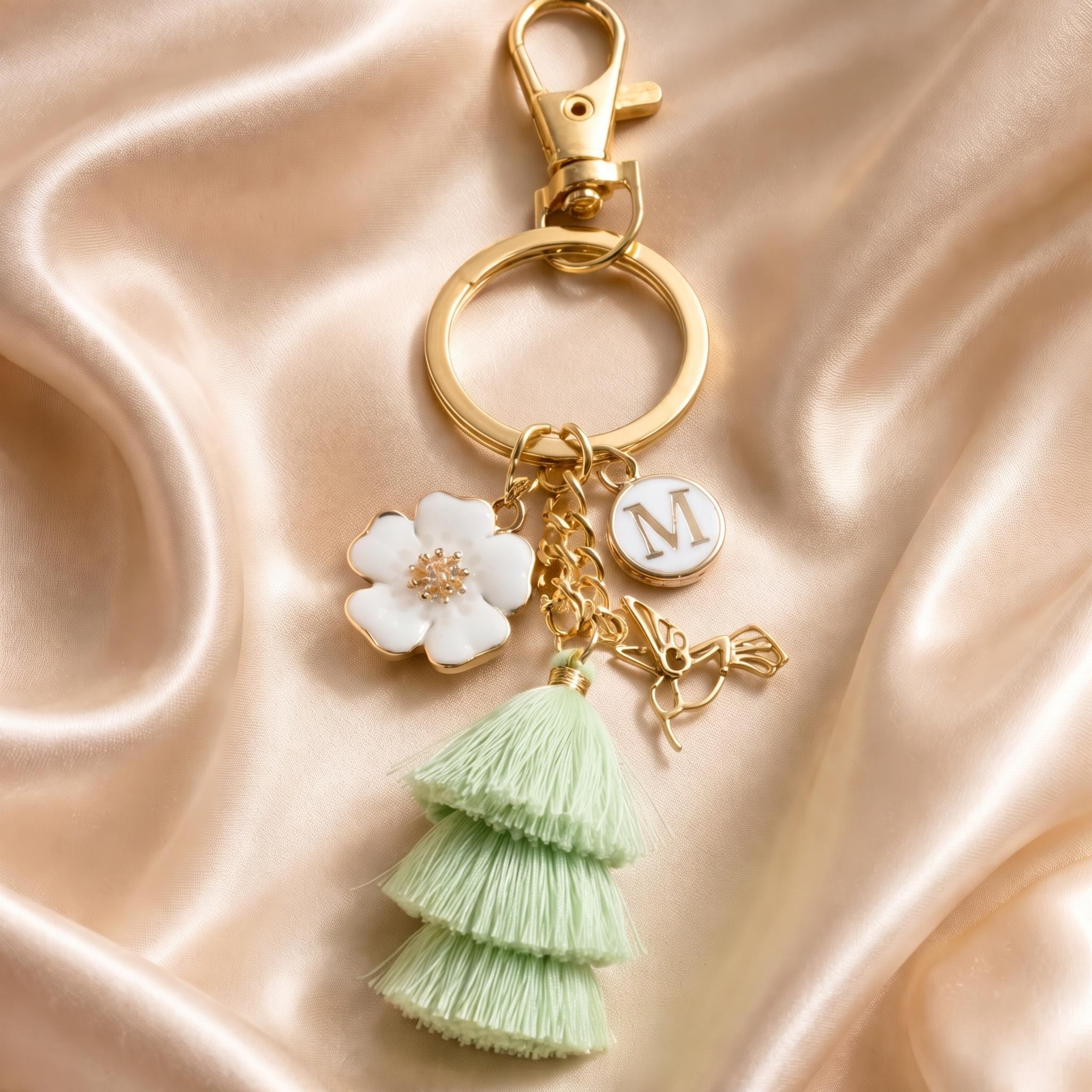 Customized Jamaican Keychain with Charms, view 8