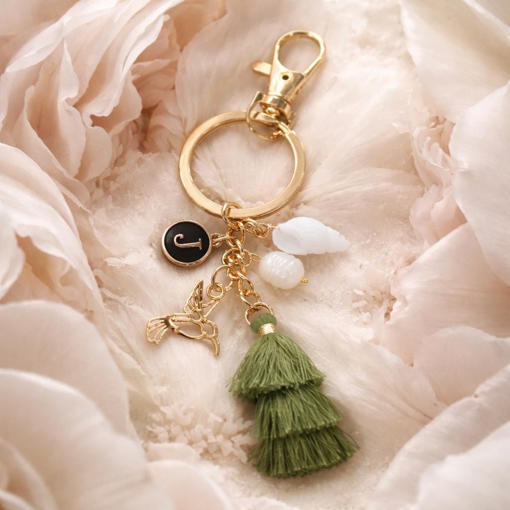 Customized Jamaican Keychain with Charms, view 4